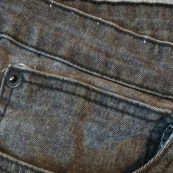 Cotton On Black Gray Leopard Print High Rise Zip Up Straight Leg Color Jean - Picture 5 of 8